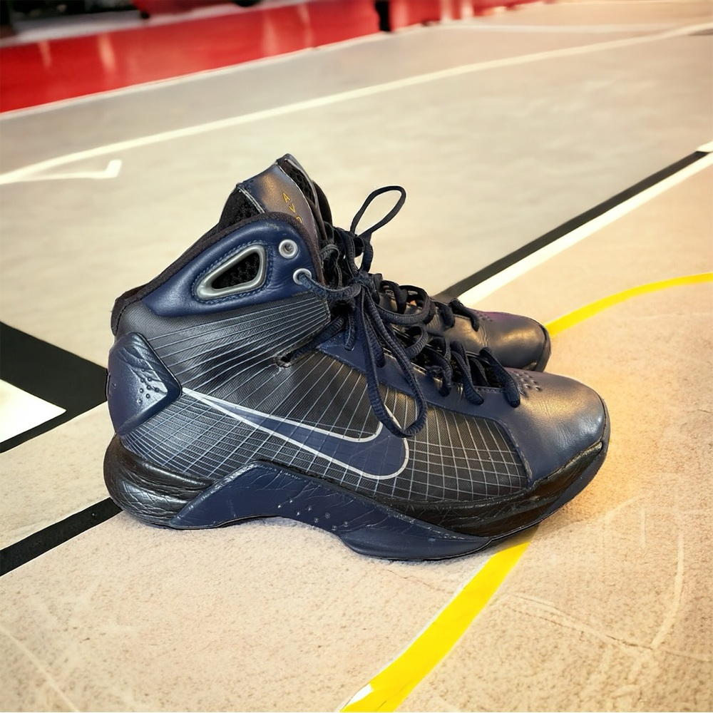 Nike Avose hyperdunk basketball shoes size : 6 Blue and Black